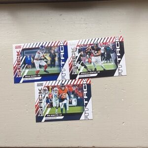 Sage Attack Football Cards - Red, Blue, White